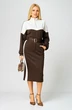 Костюм с юбкой 888 коричневый Gamma Gracia фото 4