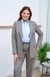 Костюм брючный 2527 клетка Gold Style