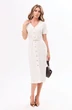 Платье 44291 молочный Golden Valley