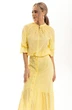 Костюм с юбкой 6541 желтый Golden Valley