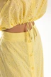 Костюм с юбкой 6541-1 желтый Golden Valley