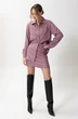 Костюм с юбкой 6600 розово-серый Golden Valley