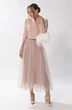 Костюм с юбкой 6623 розовый Golden Valley