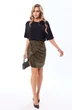 Костюм с юбкой 6686 золото Golden Valley