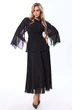 Костюм с юбкой 6696 черный Golden Valley