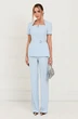 Костюм брючный 6698 голубой Golden Valley