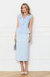 Костюм с юбкой 6742 голубой Golden Valley фото 4