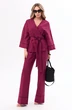 Костюм брючный 6764 бордовый Golden Valley