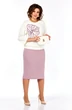 Костюм с юбкой 273 пудра Grace for you фото 3