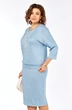 Костюм с юбкой 283 голубой Grace for you фото 3