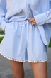 Костюм с шортами 26ICY130 голубая полоска ICY Street фото 5