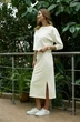 Костюм с юбкой 26ILci3 молочный ILOKA фото 2