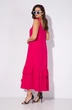 Костюм с платьем 151к белый + фуксия Liliana-style