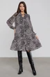 Платье 1085L черный + серый Ivera collection