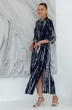 Платье 1092П синий + белый Ivera collection
