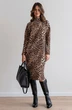 Платье 1097L бежевый + черный Ivera collection
