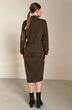Платье 1097L зеленый + терракотовый Ivera collection