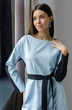 Платье 1116 голубой Ivera collection
