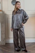 Брюки 2058П коричневый Ivera collection