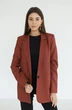 Жакет 3008 терракотовый + черный Ivera collection