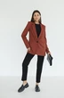 Жакет 3008 терракотовый + черный Ivera collection