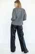 Пальто 3010 черный + белый Ivera collection