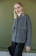 Пальто 3010 черный + белый Ivera collection