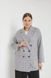 Жакет 3018 молочный + синий + песочный Ivera collection