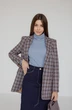 Жакет 3020 коричневый + голубой Ivera collection