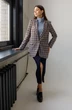 Жакет 3020 коричневый + голубой Ivera collection
