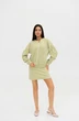 Жакет 3032 молочный + зеленый Ivera collection
