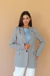 Жакет 3034 бежевый + голубой Ivera collection