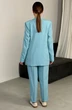 Жакет 3037В серо-голубой Ivera collection