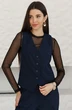 Жилет 3048 темно-синий Ivera collection