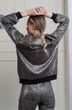 Жакет 3052 серый+черный Ivera collection
