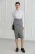 Юбка 4011 белый + черный Ivera collection