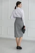 Юбка 4011 белый + черный Ivera collection