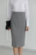 Юбка 4011 белый + черный Ivera collection