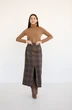 Юбка 4018 хаки + терракот Ivera collection