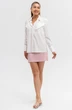 Юбка 4027 молочный + розовый Ivera collection