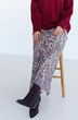 *Юбка 4043 коричневый + белый Ivera collection
