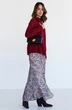 *Юбка 4043 коричневый + белый Ivera collection