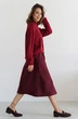 Юбка 4045 винный Ivera collection