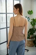 Топ 441 бежевый + черный Ivera collection