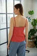 Топ 441 коралловый + черный Ivera collection