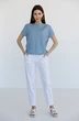 Футболка 5015 голубой + белый Ivera collection