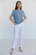 Футболка 5015 голубой + белый Ivera collection