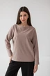 Джемпер  5033 коричневый + белый Ivera collection