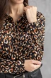 Блузка  5049 черный + терракотовый Ivera collection