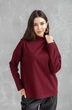 Джемпер 5077 бордовый + черный Ivera collection